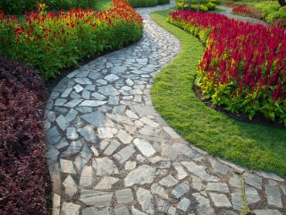 A winding walkway