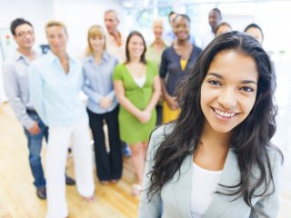 Diverse group of business associates